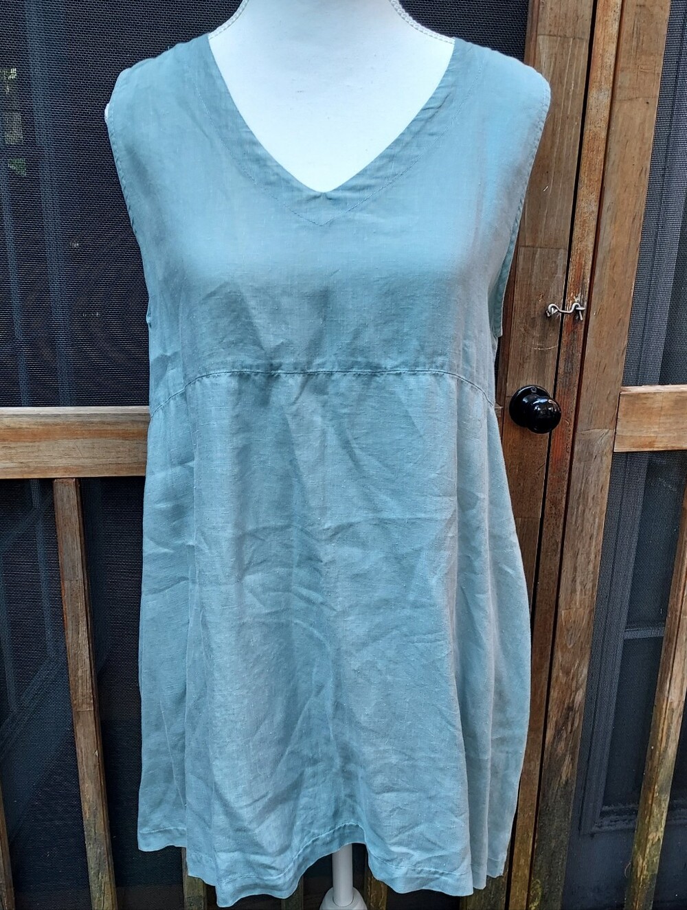 Match Point Made In USA Linen Tunic Tank